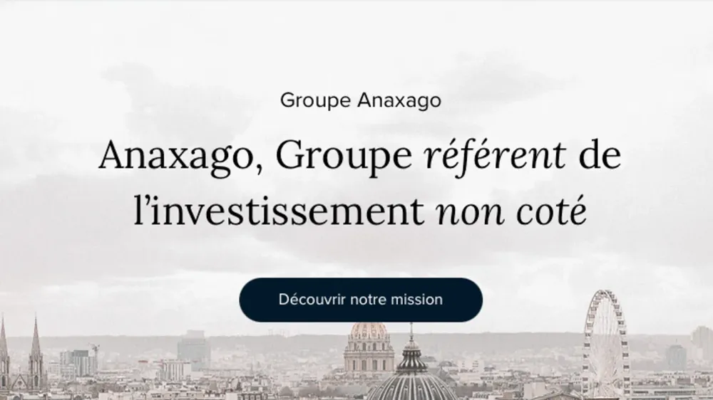 Logo d'Anaxago, groupe référent de l'investissement non coté