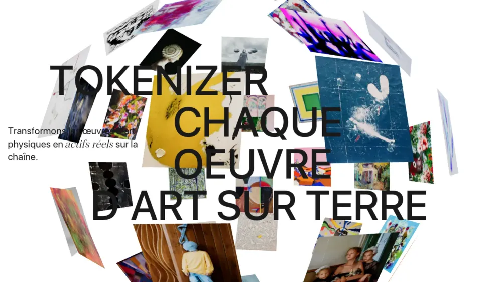 Image promotionnelle d'Artrade, mettant en avant la tokenisation d'œuvres d'art physiques en actifs numériques sur la blockchain.