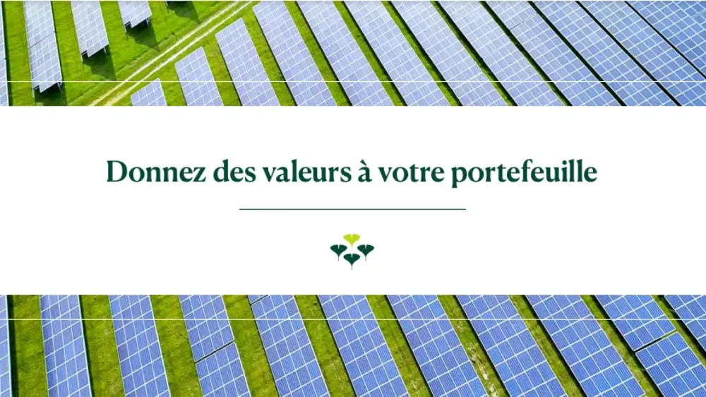 Panneaux solaires dans un champ, Lendosphere investit dans les projets de transition écologique.