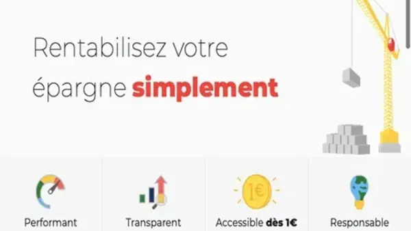 Image promotionnelle de La Première Brique, mettant en avant la simplicité et l'accessibilité de l'investissement, avec un code bonus MANWXS offrant un bonus de 3%.