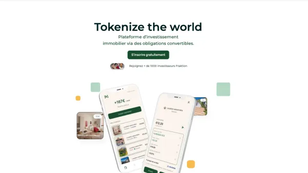 Plateforme d'investissement immobilier via des obligations convertibles.