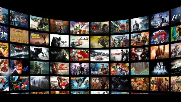 Image de plusieurs jaquettes de jeux vidéo, illustrant la diversité des titres disponibles dans le modèle Game-as-a-Service.